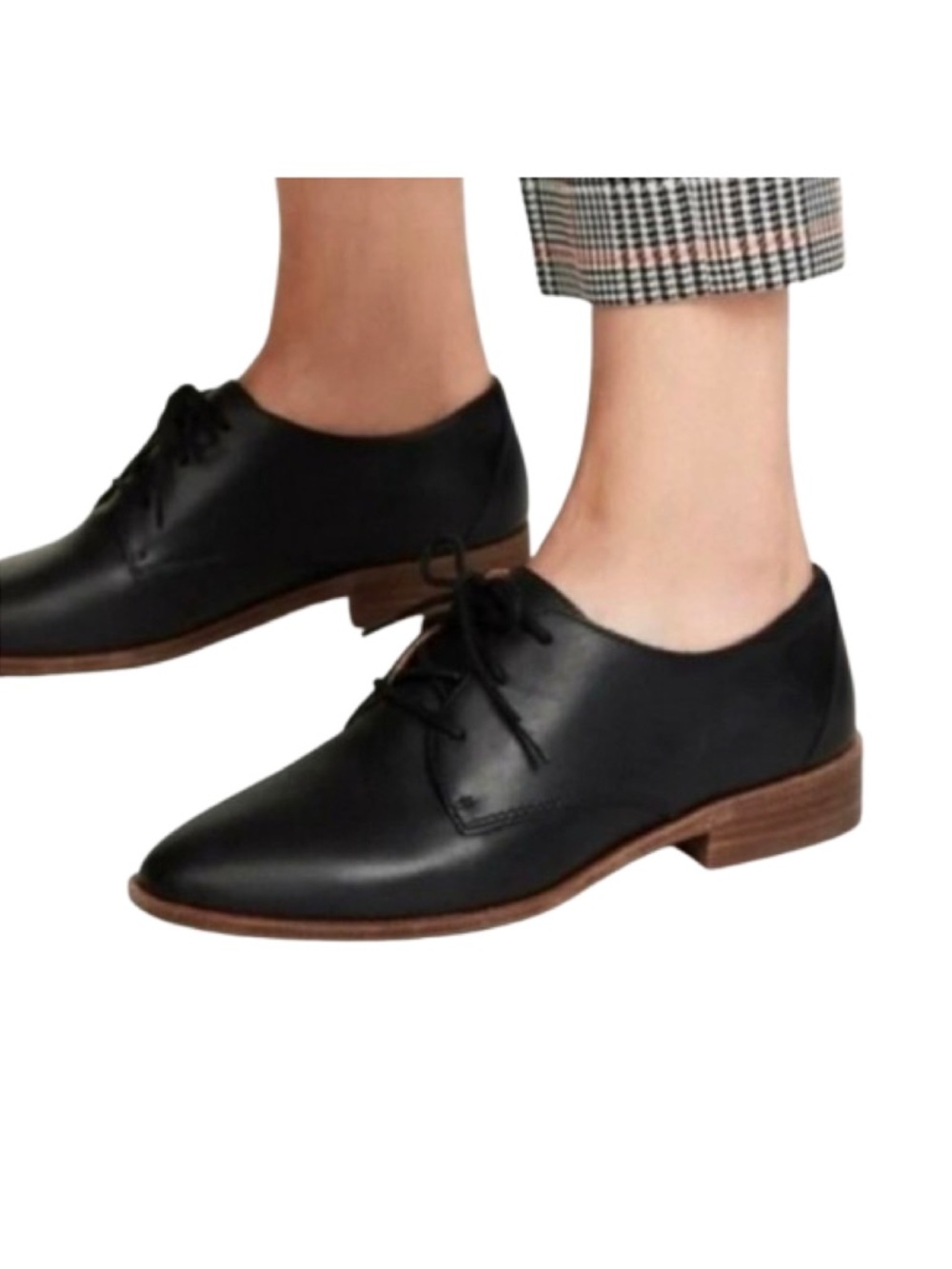 Kate Spade Saturday Black Leather Oxford Black 8 - Picture 1 of 11